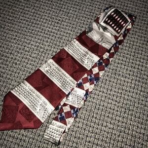 Tabasco Brand Tie “Home Computer” Multicolored EUC